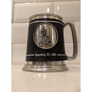 Superbowl X Tankard January 25 1981 Pewter With Removable Coozy Superbowl 10